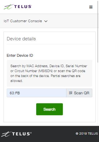 ICC installer app search device page